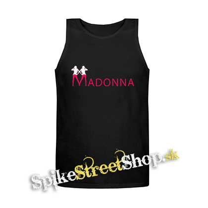 MADONNA - Logo Color - Mens Vest Tank Top - čierne tielko