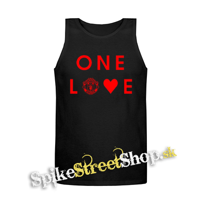 MANCHESTER UNITED - One Love - Mens Vest Tank Top - čierne tielko