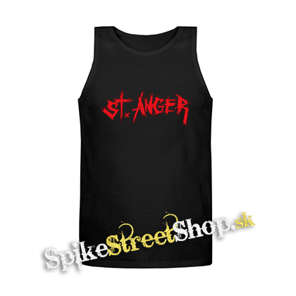 METALLICA - St Anger Red - Mens Vest Tank Top - čierne tielko