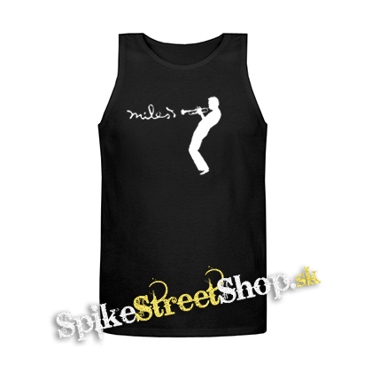 MILES DAVIS - Icon Jazz Inovator - Mens Vest Tank Top - čierne tielko