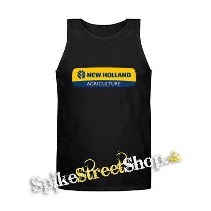 NEW HOLLAND - Agriculture Logo - Mens Vest Tank Top - čierne tielko