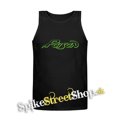 POISON - Logo Green - Mens Vest Tank Top - čierne tielko