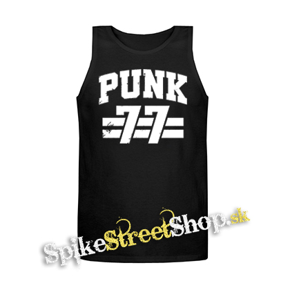 PUNK 77 - Slogan motív 2 - Mens Vest Tank Top - čierne tielko