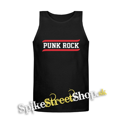 PUNKROCK - Logo Motive 3 - Mens Vest Tank Top - čierne tielko