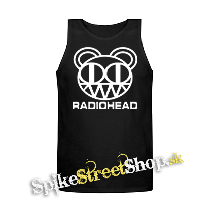 RADIOHEAD - Logo - Mens Vest Tank Top - čierne tielko