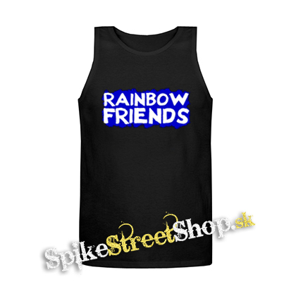 RAINBOW FRIENDS - Mens Vest Tank Top - čierne tielko