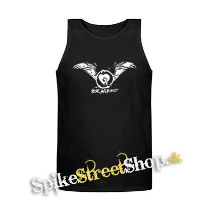 RISE AGAINST - Wings Logo - Mens Vest Tank Top - čierne tielko