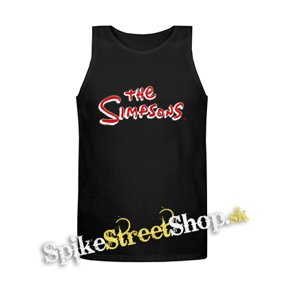 SIMPSONOVCI - Logo - Mens Vest Tank Top - čierne tielko