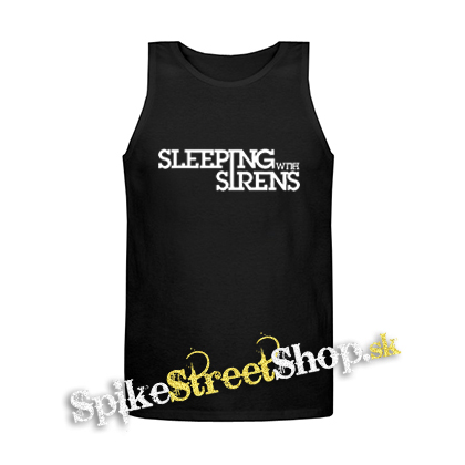 SLEEPING WITH SIRENS - Logo - Mens Vest Tank Top - čierne tielko