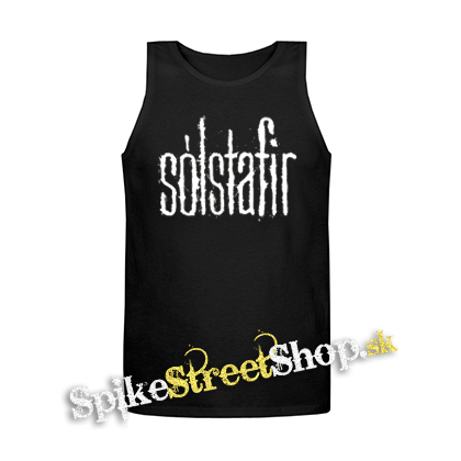 SOLSTAFIR - Logo - Mens Vest Tank Top - čierne tielko