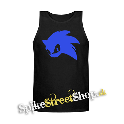 SONIC THE HEDGEHOG - Face - Mens Vest Tank Top - čierne tielko