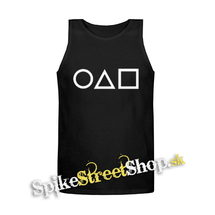 SQUID GAME - Icons - Mens Vest Tank Top - čierne tielko