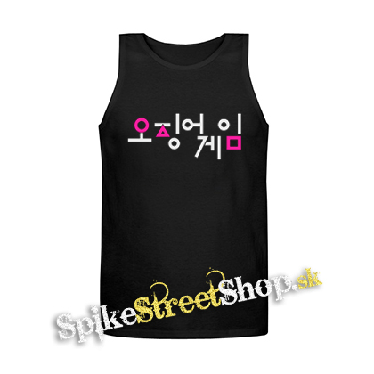 SQUID GAME - Symbols - Mens Vest Tank Top - čierne tielko