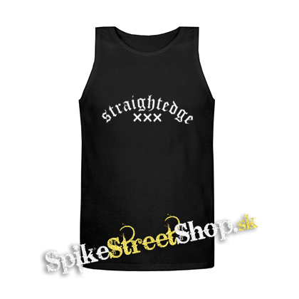 STRAIGHTEDGE - Logo - Mens Vest Tank Top - čierne tielko