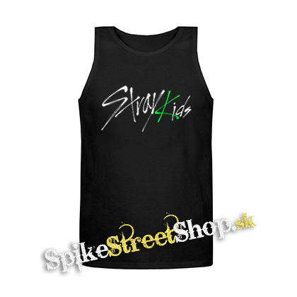 STRAY KIDS - Oddinary Green Logo - Mens Vest Tank Top - čierne tielko