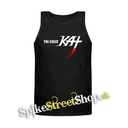 THE GREAT KAT - Logo - Mens Vest Tank Top - čierne tielko