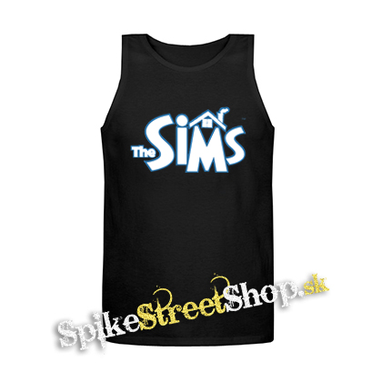 THE SIMS - Logo - Mens Vest Tank Top - čierne tielko