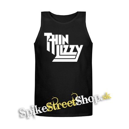 THIN LIZZY - Logo - Mens Vest Tank Top - čierne tielko