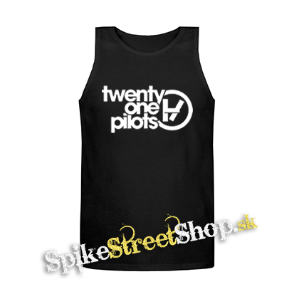 TWENTY ONE PILOTS - Logo - Mens Vest Tank Top - čierne tielko