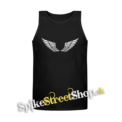 WINGS - Krídla - Mens Vest Tank Top - čierne tielko