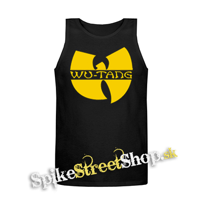 WU TANG CLAN - Yellow Logo - Mens Vest Tank Top - čierne tielko