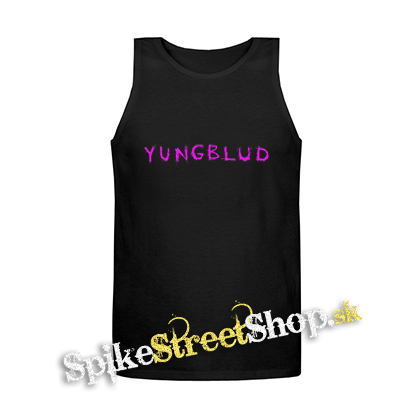 YUNGBLUD - Pink Logo - Mens Vest Tank Top - čierne tielko