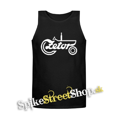 ZETOR - Logo Motive 2 - Mens Vest Tank Top - čierne tielko