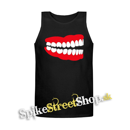 ZUBY - Mens Vest Tank Top - čierne tielko