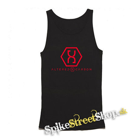 ALTERED CARBON - Red Logo - Mens Vest Tank Top - čierne tielko