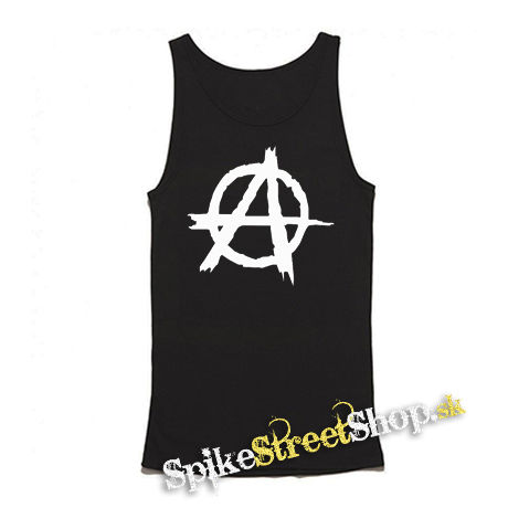 ANARCHY - Znak 2 - Mens Vest Tank Top - čierne tielko