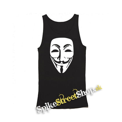 ANONYMOUS - Mens Vest Tank Top - čierne tielko