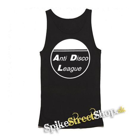 ANTI DISCO LEAGUE - Logo Circle - Mens Vest Tank Top - čierne tielko