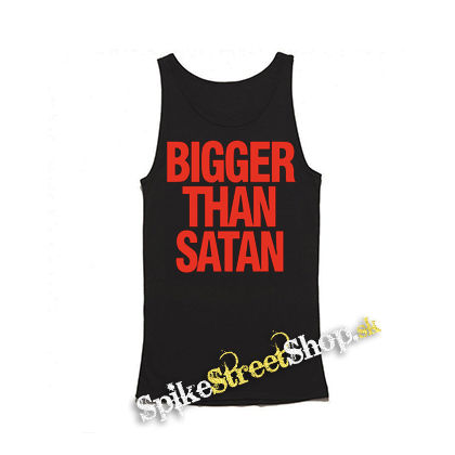 BIGGER THAN SATAN na ČIERNE - Mens Vest Tank Top - čierne tielko