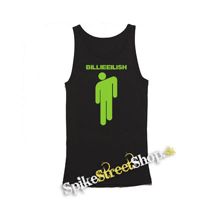 BILLIE EILISH - Stickman Logo Green - Mens Vest Tank Top - čierne tielko