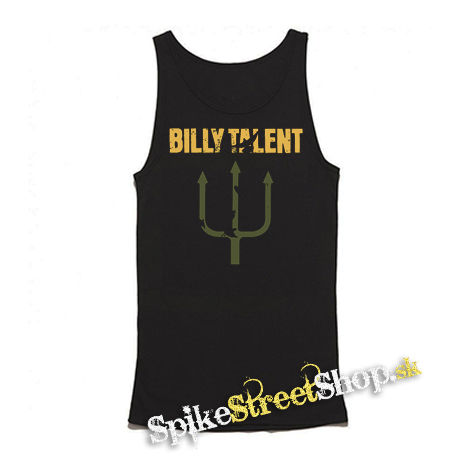 BILLY TALENT - Logo Yellow Green - Mens Vest Tank Top - čierne tielko