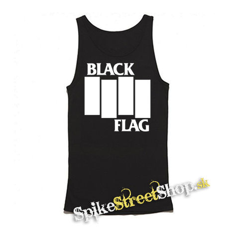BLACK FLAG - Logo Crest - Mens Vest Tank Top - čierne tielko