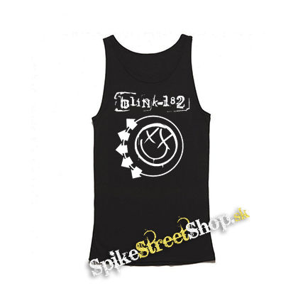 BLINK 182 - Logo & Smile - Mens Vest Tank Top - čierne tielko