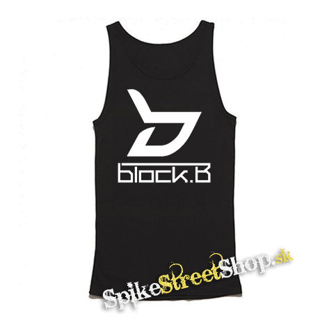 BLOCK B - Logo - Mens Vest Tank Top - čierne tielko
