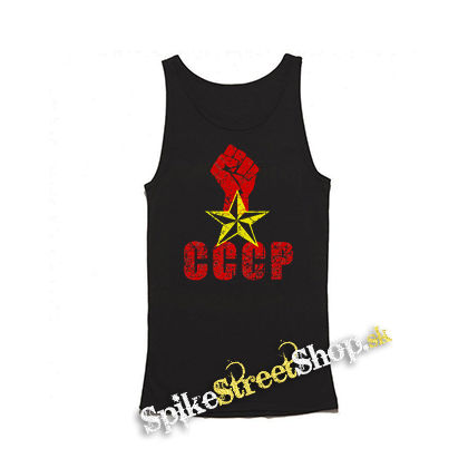 CCCP - Mens Vest Tank Top - čierne tielko