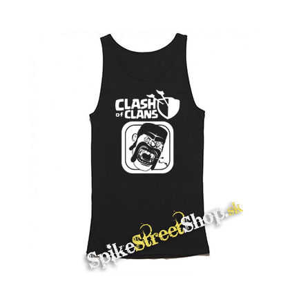 CLASH OF CLANS - Hungry Barbarian - Mens Vest Tank Top - čierne tielko