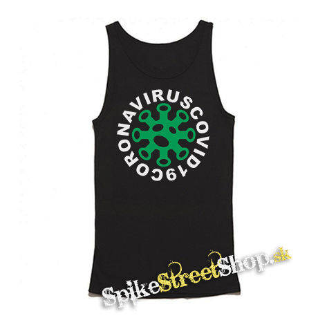 CORONAVIRUS - Mens Vest Tank Top - čierne tielko