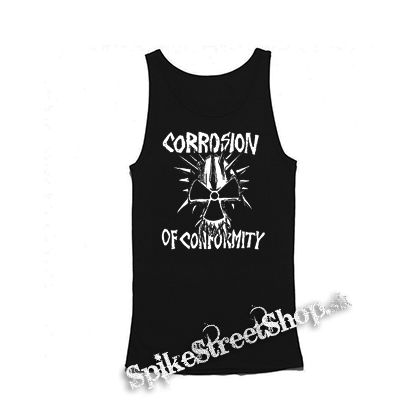 CORROSION OF CONFORMITY - Logo Skull 2 - Mens Vest Tank Top - čierne tielko