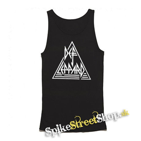 DEF LEPPARD - Logo - Mens Vest Tank Top - čierne tielko