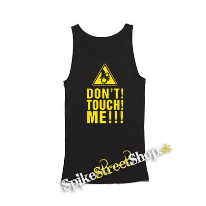 DON'T TOUCH ME - Mens Vest Tank Top - čierne tielko