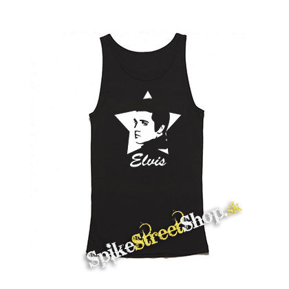 ELVIS PRESLEY - Portrait 2 - Mens Vest Tank Top - čierne tielko
