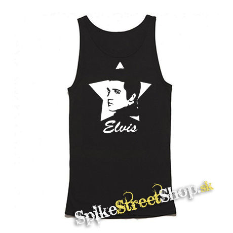 ELVIS PRESLEY - Portrait - Mens Vest Tank Top - čierne tielko