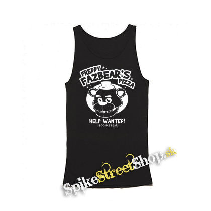 FIVE NIGHTS AT FREDDY´S - Freddy Fazbear´s Pizza 2 - Mens Vest Tank Top - čierne tielko