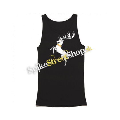 GAME OF THRONES - OURS IS THE FURY - Orange Crown - Mens Vest Tank Top - čierne tielko