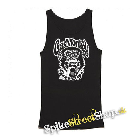 GAS MONKEY GARAGE - Mens Vest Tank Top - čierne tielko