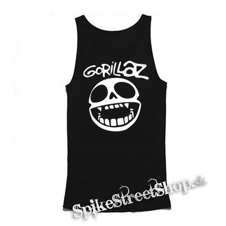GORILLAZ - Noodle Skull Face - Mens Vest Tank Top - čierne tielko